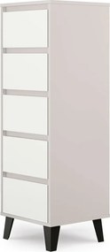 Komoda w stylu skandynawskim kaszmir + biały H3-K38