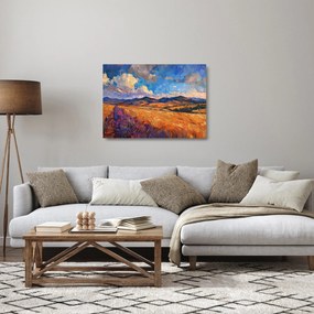 Obraz na szkle - Obraz olejny przedstawiający krajobraz (70x50 cm)