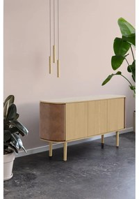 Lampa wisząca LED z drewnianym kloszem ø 3 cm Chimes – UMAGE
