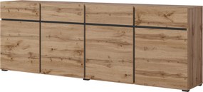 Komoda INCROCIO 225 cm do Salonu Sypialni Dąb wotan