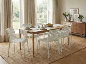 Plastowe krzesło TREGO, białe