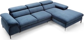 Granatowy narożnik welurowy rozkładany M9-E96