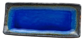 Niebieski półmisek ceramiczny MIJ Cobalt, 29x12 cm