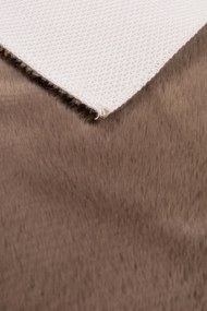 Dywanik futrzany Brązowy 50x80 cm Dekoracyjny Antypoślizgowy Estetyczny