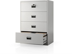 Szafa kartotekowa metalowa szara, 900x1320x600 mm: SARA XL V4