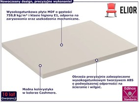 Beżowy blat łazienkowy 60 cm - Edar 5X