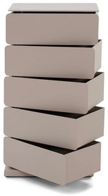 Szarobeżowa metalowa komoda 37x72,5 cm Joey – Spinder Design