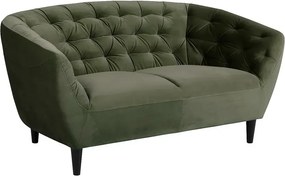 Ciemnozielona sofa welurowa - Galax 2X