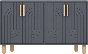 Komoda – 120 cm – Antracyt – Płyta wiórowa