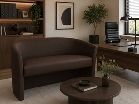 Sofa CLUB tapicerowana : Kolor tkaniny - EKO-SKÓRA - 19D, Typ tkaniny - Eko-skóra