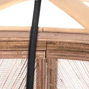 Orientalna lampa wisząca brązowa 50 cm - Pascal