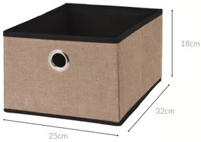 Pojemnik tekstylny do przechowywania NO-WOVEN, 32 x 25 x 18 cm