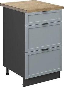 Szafka dolna do kuchni jasnoniebiesko-szary 50x60x82 fame-line