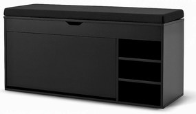 Szafka na buty z siedziskiem i wysuwanymi półkami GRADIA, 100 x 34 x 50 cm