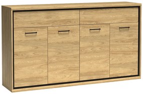 Szeroka komoda hikora naturalna T2-F76