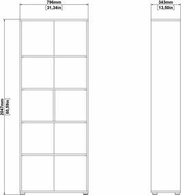 Zestaw mebli do biura loft Sign jackson hickory/szary mat