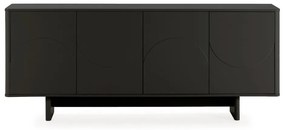 Czarna komoda 180x75x40 cm Solei – MOME