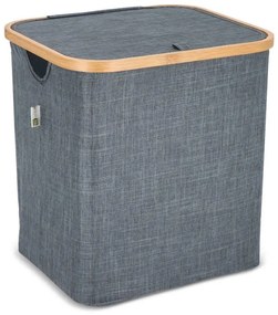 Kosz na pranie NOLVIO 50 L, niebieskoszary