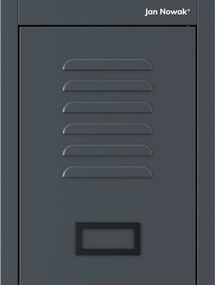 Szafka pracownicza metalowa antracytowa KACPER II 1 Plus 400 x 1800 x 500 mm