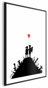 Plakat Pole bitwy 60x90 cm z ramą czarną z marginesem ARTGEIST B