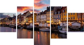 Obraz - Nyhavn, Kopenhaga (125x70 cm)