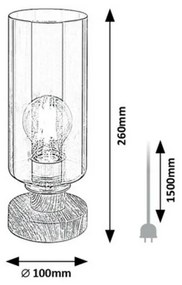 Rabalux 74120 lampa stołowa Tanno, dub