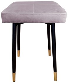 Taboret MAX MG55 szary róż podstawa czarna/złota