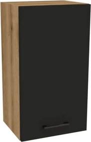 Zestaw Mebli Kuchennych MODERN 170 cm Dąb Evoke/Czarny Loftowy