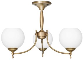 Krótki złoty żyrandol do pokoju lub sypialni QC-S3AK