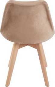 Zestaw 4 Krzese Synk Aksamitne