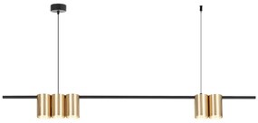 Loftowy żyrandol czarno-złoty H0-Z87