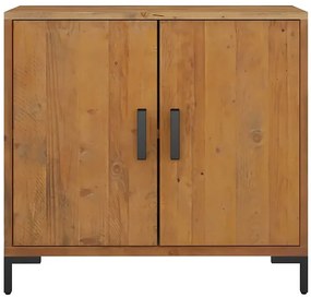 Brązowa drewniana komoda z drewna recyklingowego - Melody