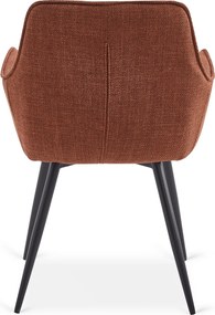 Krzesło Tapicerowane do Jadalni EDRICK Rude Nowoczesne Loft