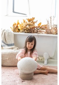 Beżowy tekstylny dziecięcy kosz na zabawki ø 23x27 cm Mushroom – Lorena Canals