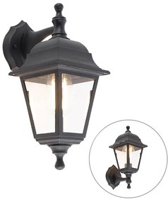 Zewnetrzna Klasyczna lampa ścienna zewnętrzna czarna IP44 - Capital klasyczny/Antyczny Oswietlenie zewnetrzne
