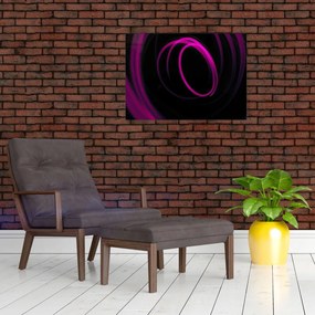 Obraz - fioletowe kresek (70x50 cm)