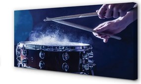 Obraz drukowany na płótnie Rytmiczne Uderzenie Perkusji