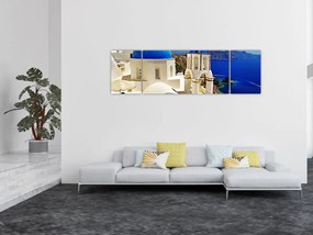Obraz - Santorini, Grecja (170x50 cm)