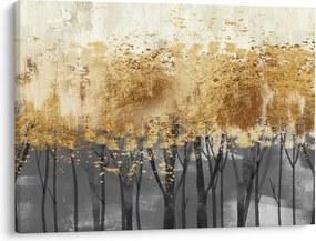 Obraz - Złote drzewa (70x50 cm)