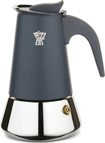 Włoski Ekspres Do Kawy Pezzetti Steelexpress 6 Filiżanek Stal Nierdzewna Wszystkie Rodzaje Kuchenek Indukcja Niebieski Indygo