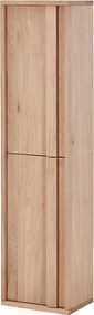 Kolumna łazienkowa podwieszana  z litego dębu - Jasny naturalny - W140 cm - SARLO
