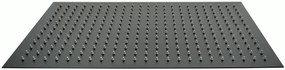 Deszczownica XXL ze stali nierdzewnej DPG2051Super płaska w kolorze czarnym - 50 x 30 cm