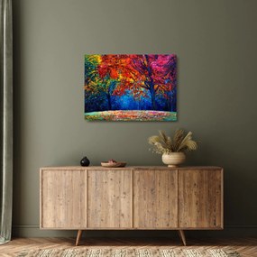 Obraz na szkle - namalowana natura (70x50 cm)