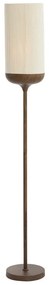 Ciemnobrązowa lampa stojąca z tekstylnym kloszem (wysokość 159 cm) Dania – Light & Living