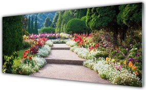 Panel Szklany Romantyczne Schody w Ogrodzie