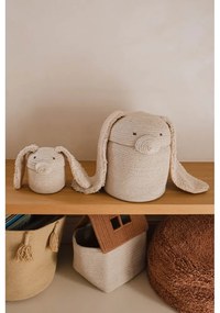 Kremowy tekstylny dziecięcy kosz na zabawki ø 15x15 cm Mini Rita the Rabbit – Lorena Canals