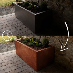 Alto Podwyższona grządka 69 x 136 x 52 cm, corten CORGARDEN 1010