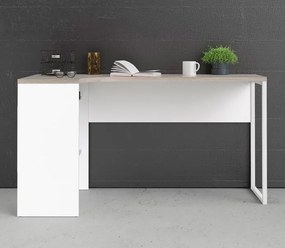 Biurko narożne Function 118 biały/dąb truflowy