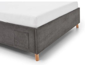 Antracytowe łóżko dziecięce ze schowkiem 140x200 cm Cool – Meise Möbel