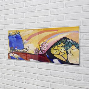 Panel nad Blat Kuchenny Obraz z Trójką - Wassily Kandinsky